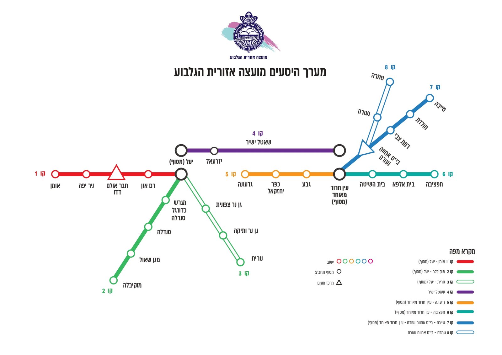 הגלבוע בתנועה - מערך ההיסעים החדש | מועצה אזורית גלבוע